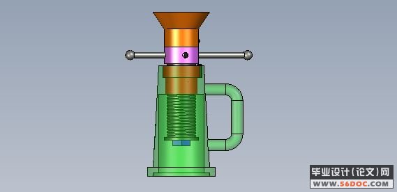 螺旋千斤顶的设计(CAD+Solidworks)(附答辩记录)