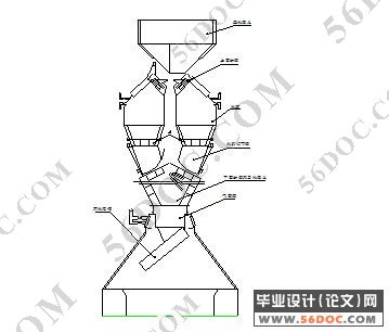 无料钟炉顶料罐的设计