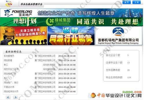 高校毕业生就业管理信息系统(VS2008+SQL2008)
