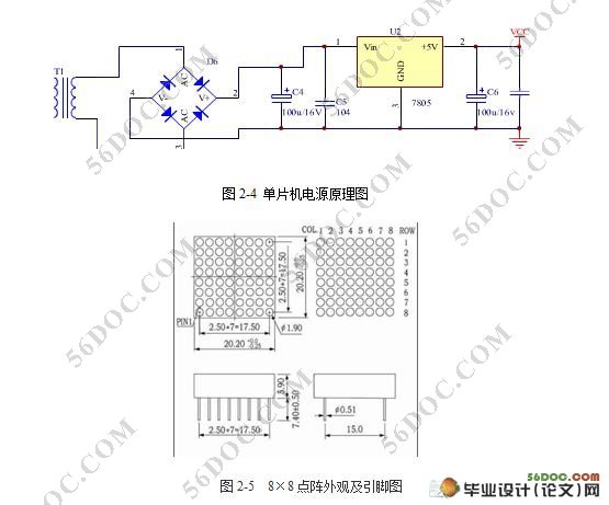 基于单片机的点阵LED显示系统的设计与制作