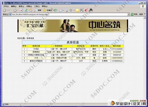房地产网站管理系统的设计与实现(struts版)