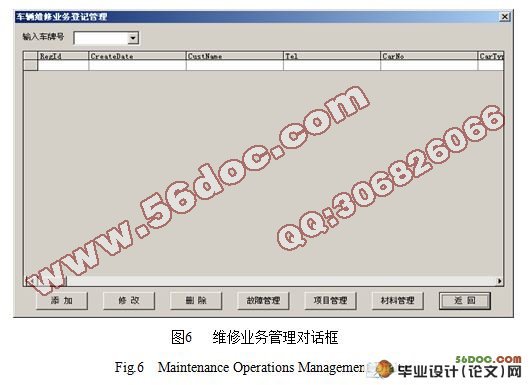汽车修理厂管理软件的设计与实现(附答辩)