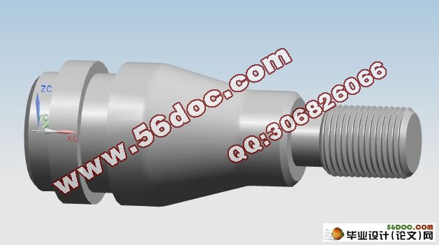 典型轴类零件的数控车削加工工艺(UG三维,CAD)