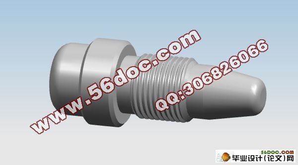 短轴的数控车削加工工艺及编程(UG三维,CAD)