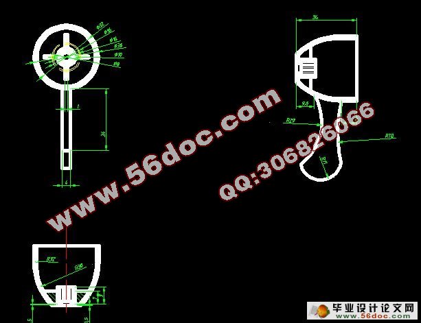 饮水机出水口手把的塑料注射模具设计(含cad零件图和装配图)