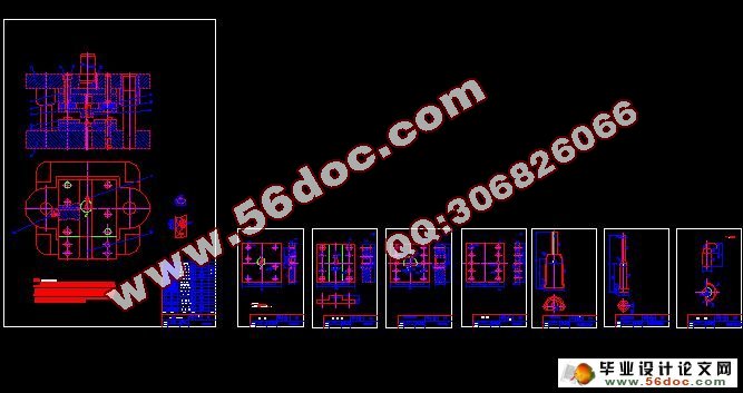 动片零件冲孔落料级进模具的设计(含cad零件图和装配图,工艺卡)