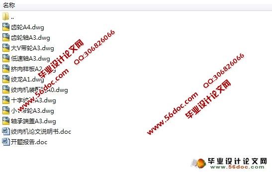 小型电动绞肉机的设计(含CAD零件图,装配图)