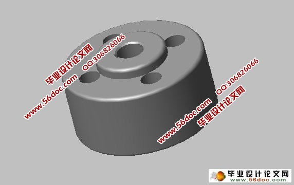 飞轮的数控加工工艺及程序设计(CAD,CAXA,UG三维)