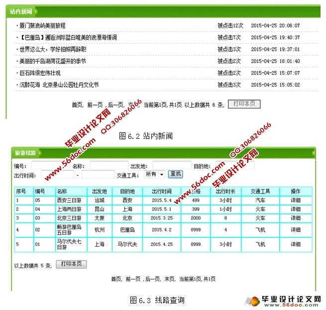 旅游网站的设计与实现(PHP,MySQL)