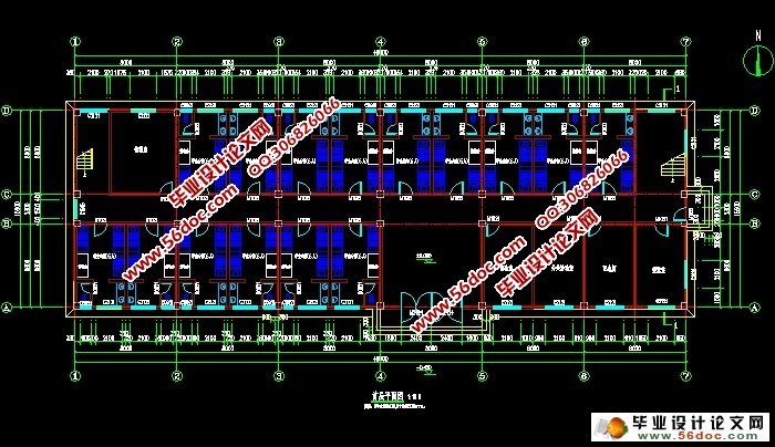 五层3700平米学生公寓宿舍楼设计