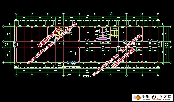 六层5400平米铜陵市某办公楼结构设计(建筑图,结构图)