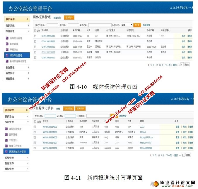 办公室综合管理平台开发(JSP,Oracle)