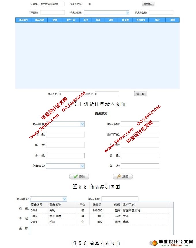 基于Web的汽配服务管理系统-进销存模块的设计(SSH,Oracle)