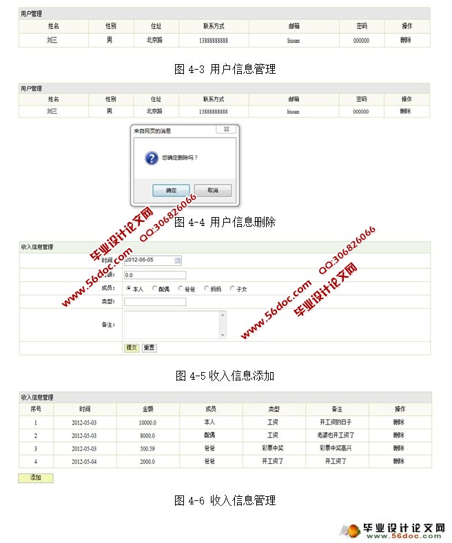 家庭理财管理系统的设计与实现(MyEclipse,MySQL)