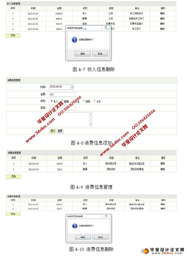 家庭理财管理系统的设计与实现(MyEclipse,MySQL)
