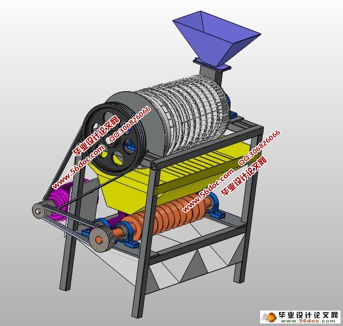 分级挤压式核桃破壳机的设计(农业机械)(含CAD图,SolidWorks三维)