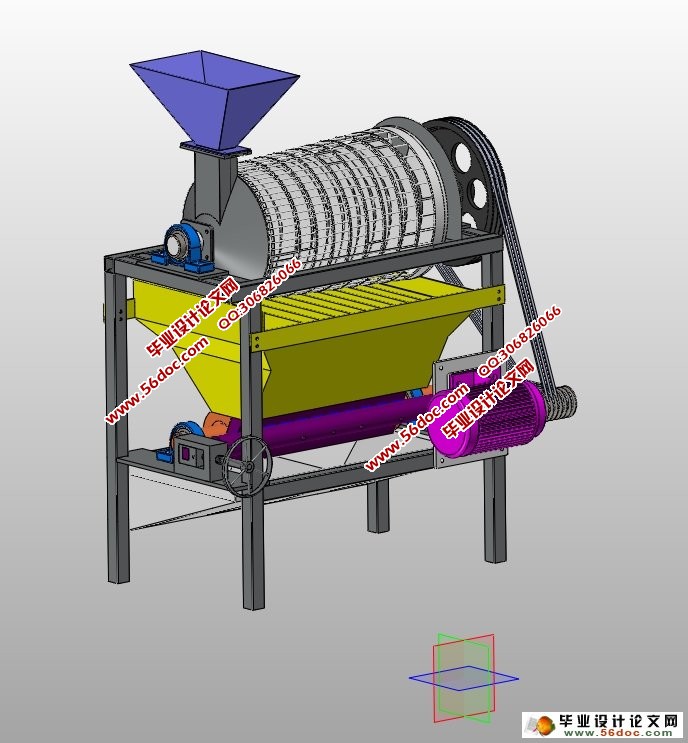 分级挤压式核桃破壳机的设计(农业机械)(含CAD图,SolidWorks三维)