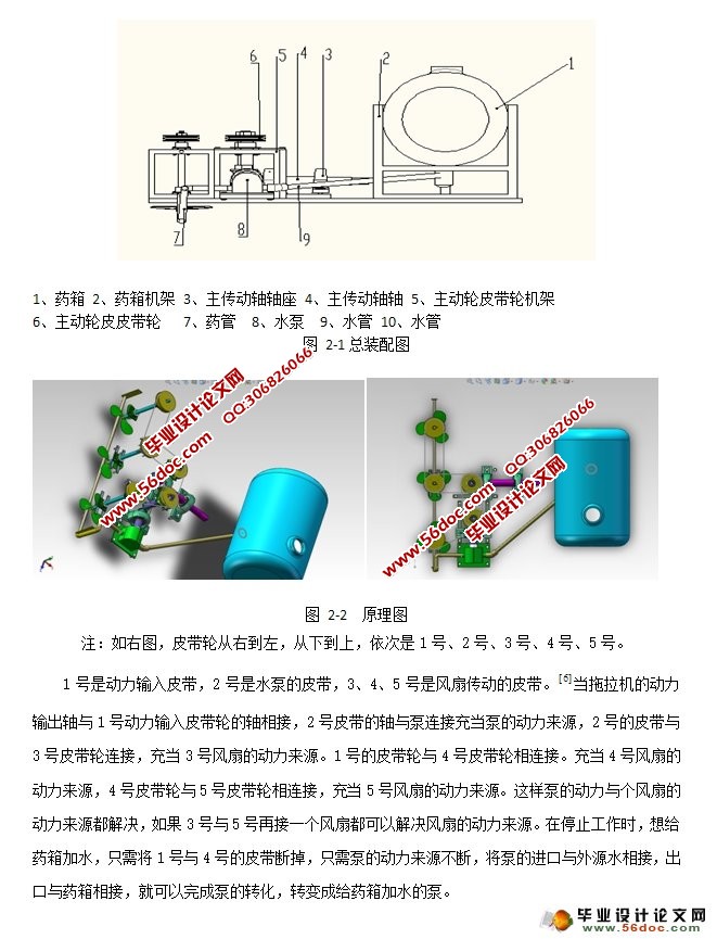 高架风扇助力喷药机设计(农业机械)(含CAD图,SolidWorks三维)