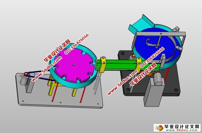 灌装机供瓶机构的设计(含CAD图,SolidWorks三维)