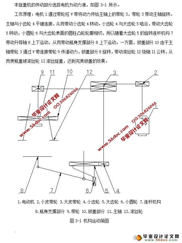 灌装生产线之酒瓶旋盖机的设计(含CAD图,SolidWorks三维)