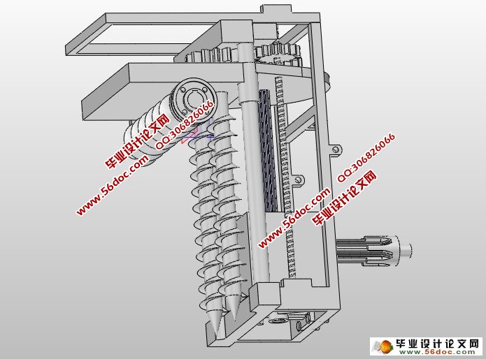 山药挖掘收获机的设计(农业机械)(含CAD图,SolidWorks三维)