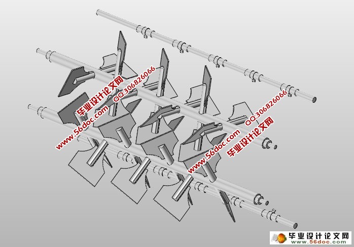 双轴桨叶式加湿调质机的设计(含CAD图,SolidWorks三维)