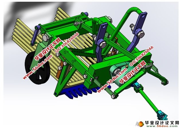 振动式马铃薯(土豆)收获机设计(农业机械)(含CAD图,SolidWorks三维)