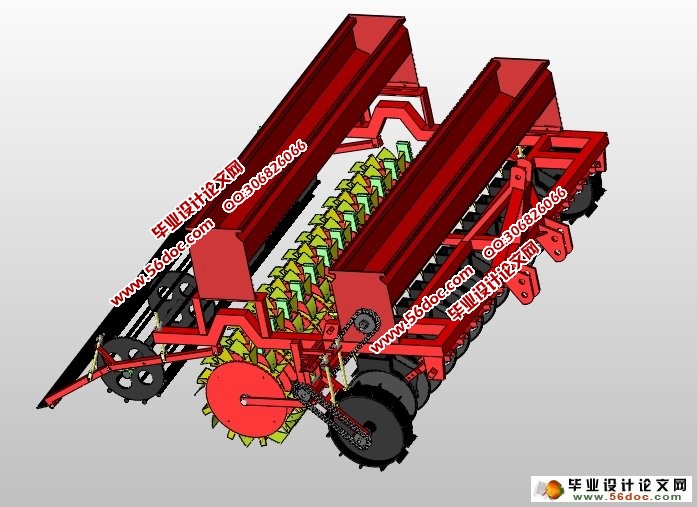 新型小麦联合播种机的设计(农业机械)(含CAD图,SolidWorks三维)