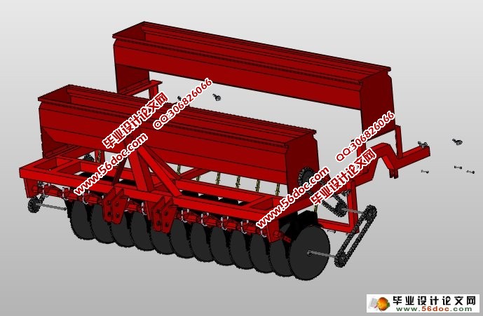 新型小麦联合播种机的设计(农业机械)(含CAD图,SolidWorks三维)