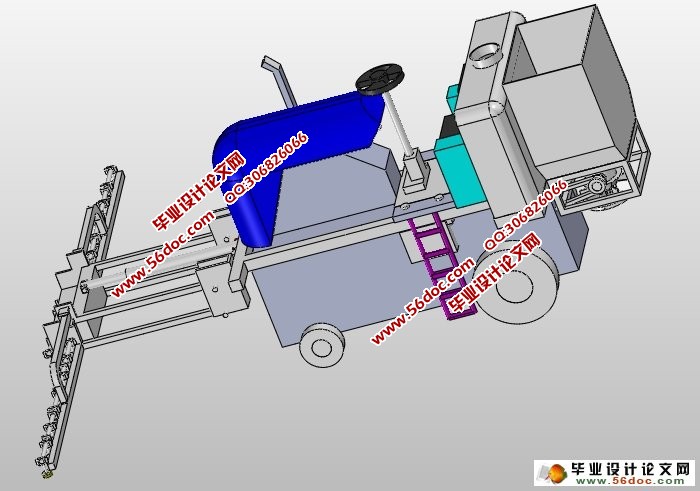 小麦中期施肥喷药机的设计(农业机械)(含CAD图,SolidWorks三维)