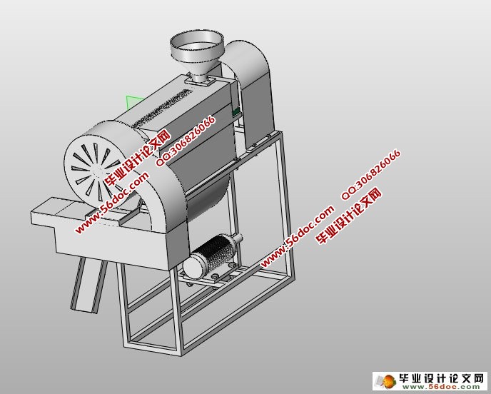 小型家用脱皮碾米机的设计(农业机械)(含CAD图,SolidWorks三维)