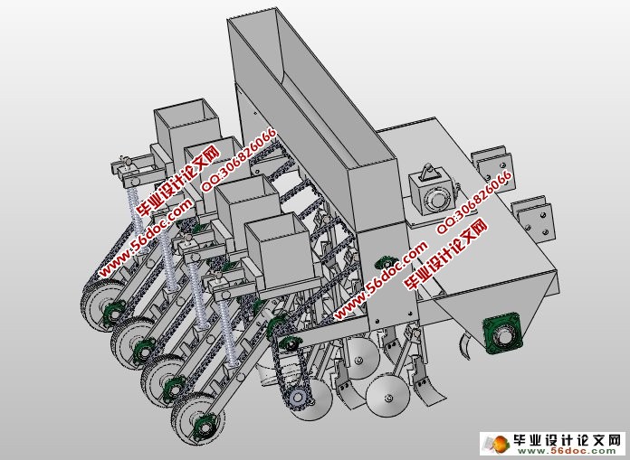 玉米播种机的设计(农业机械)(含CAD图,SolidWorks三维)