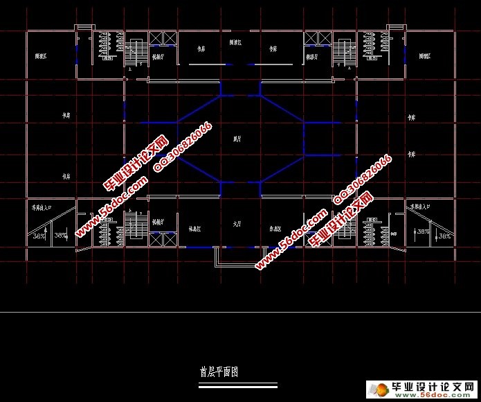 广州市13600平米图书馆脚手架施工方案设计(含CAD图)