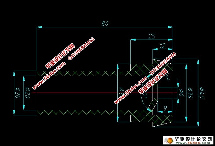 Φ40x80衬筒注塑模具设计(含CAD零件装配图)