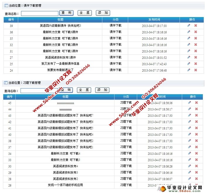 互动媒体学习社区的设计与实现(ASP.NET,SQL)(含录像)