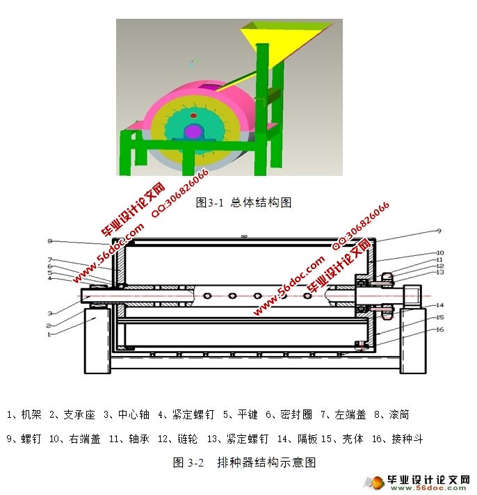 气吸滚筒式精密排种器的设计(农业机械)(含CAD装配图)