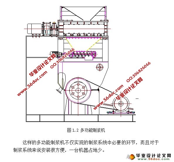 多功能制浆机设计(含CAD零件装配图)