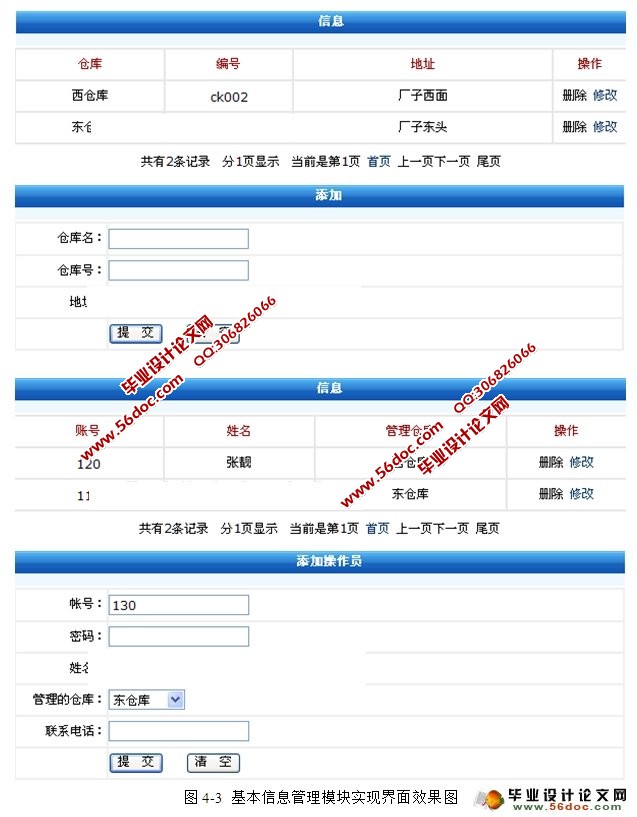 基于WEB的仓库管理系统的设计与实现(MySQL)