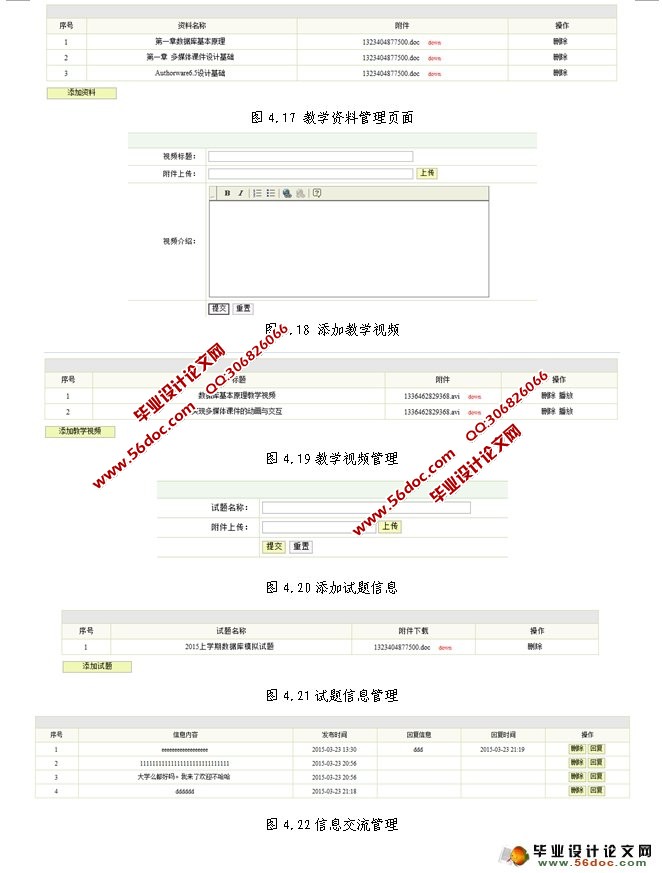 高校课程资源共享平台的设计与实现(SSH,MySQL)