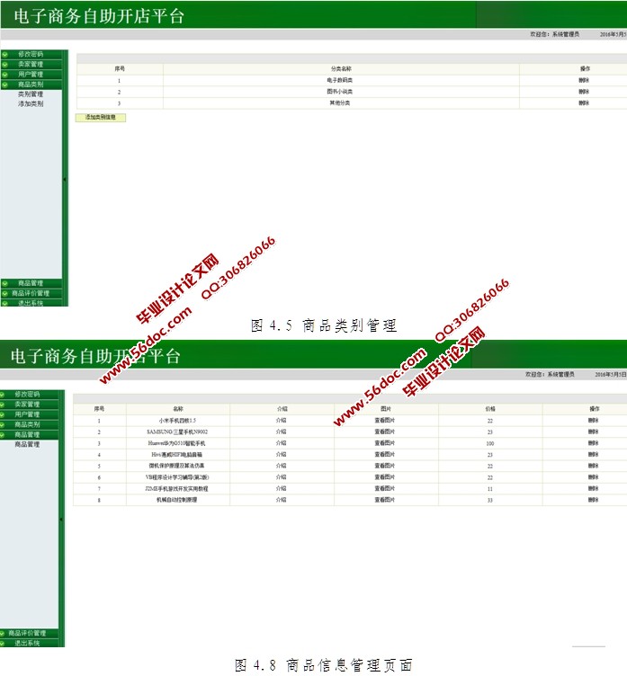 电子商务自助开店平台的设计与实现(SSH,MySQL)