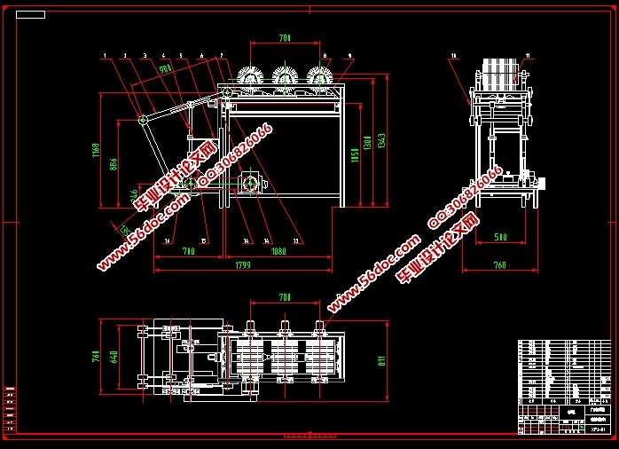 啤酒瓶洗瓶机的设计(含CAD零件装配图,SolidWorks三维造型)