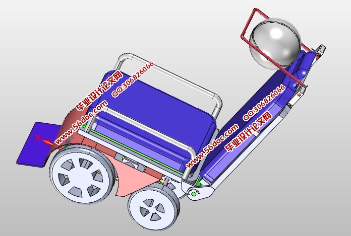 带头罩躺椅的设计(含CAD零件装配图,SolidWorks,IGS三维图)