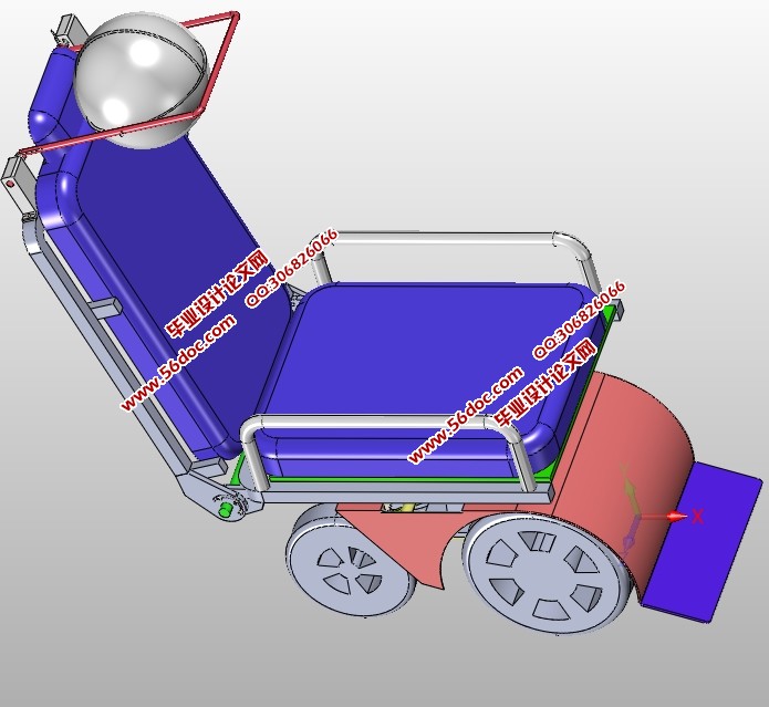 带头罩躺椅的设计(含CAD零件装配图,SolidWorks,IGS三维图)