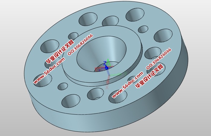 法兰机械加工工艺及夹具设计(含CAD零件装配图,SolidWorks三维图)