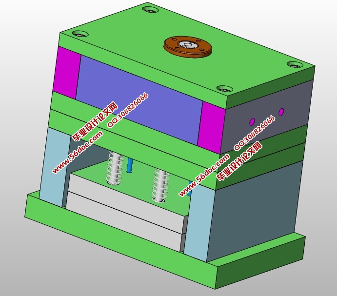 塑料端盖注塑模具设计(含CAD图,SolidWorks三维图)