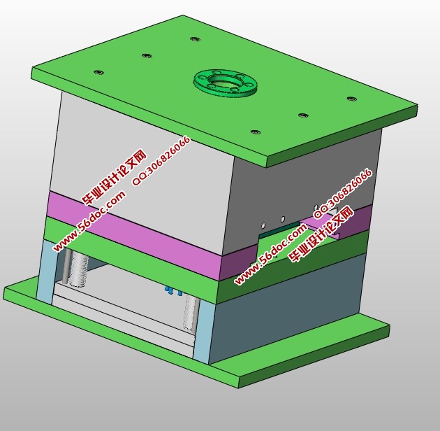 火车头一模两腔注塑模具设计(含CAD图,SolidWorks三维图)