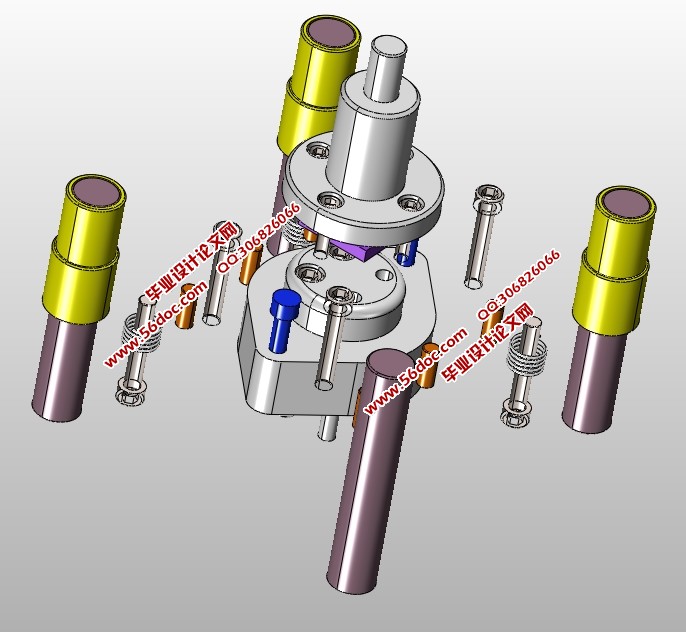 减震冲压零件模具设计(含CAD图,SolidWorks,IGS三维图)