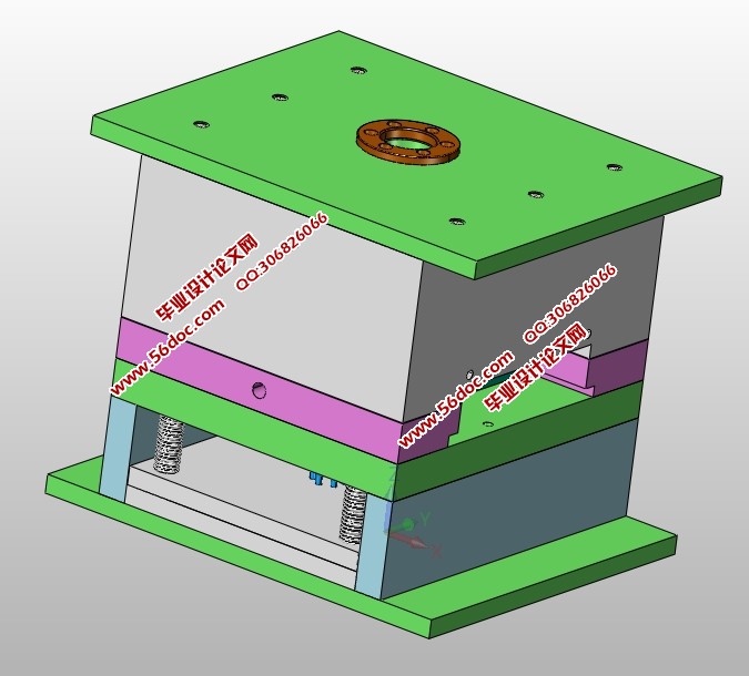 空气清新剂盒子注塑模具设计(含CAD图,SolidWorks,IGS三维图)