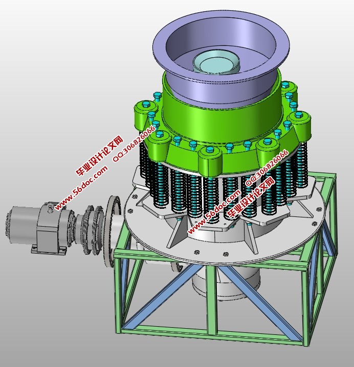 圆锥破碎机的设计(含CAD图,SolidWorks三维图)