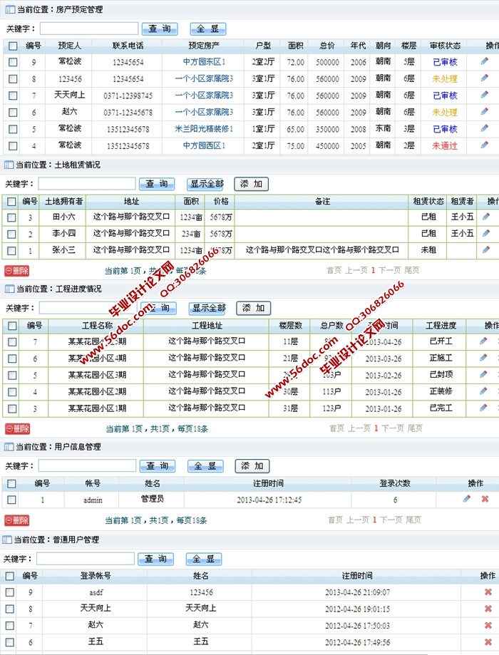 房地产管理系统的设计与实现(ASP.NET,SQL)